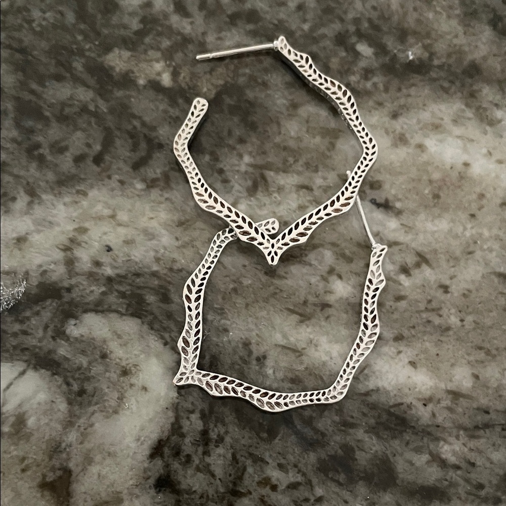 Kendra Scott Miku Hoop Earrings - Silver